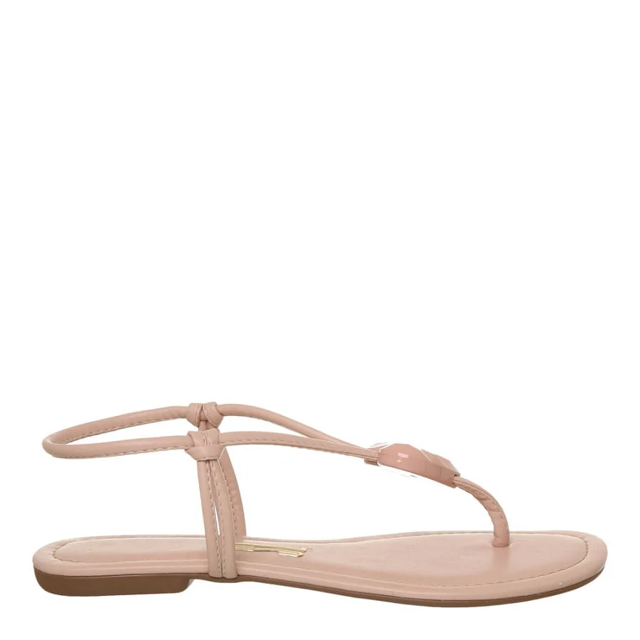 Rasteira Santorine Heart Rosa - vista 1 de 4