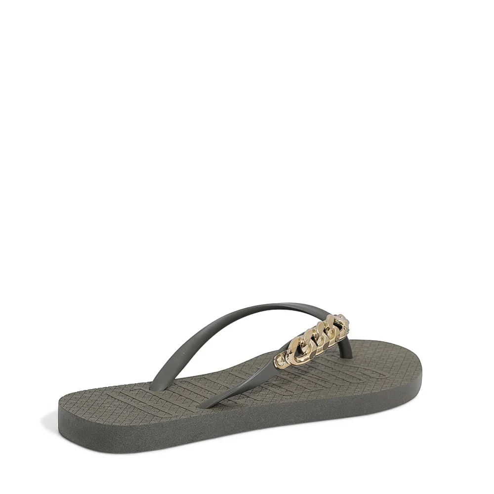 Flip Flop Borracha Verde Militar - vista 4 de 4