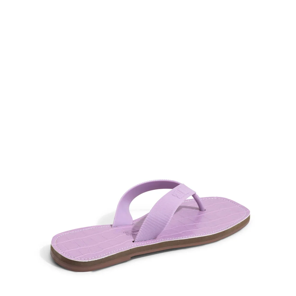 Rasteira Croco Roxo Violeta - vista 4 de 4