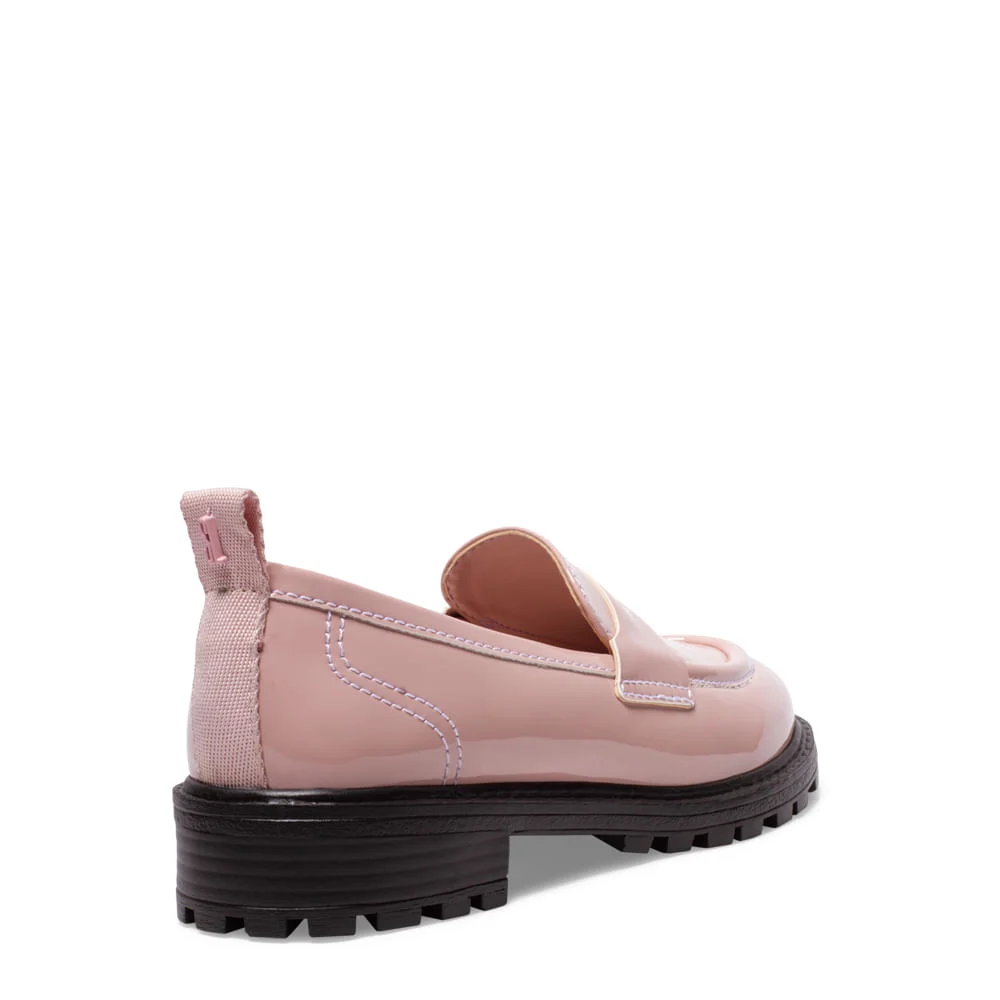 Sapato Mocassim Infantil Rosa Verniz Anzeli - vista 4 de 5