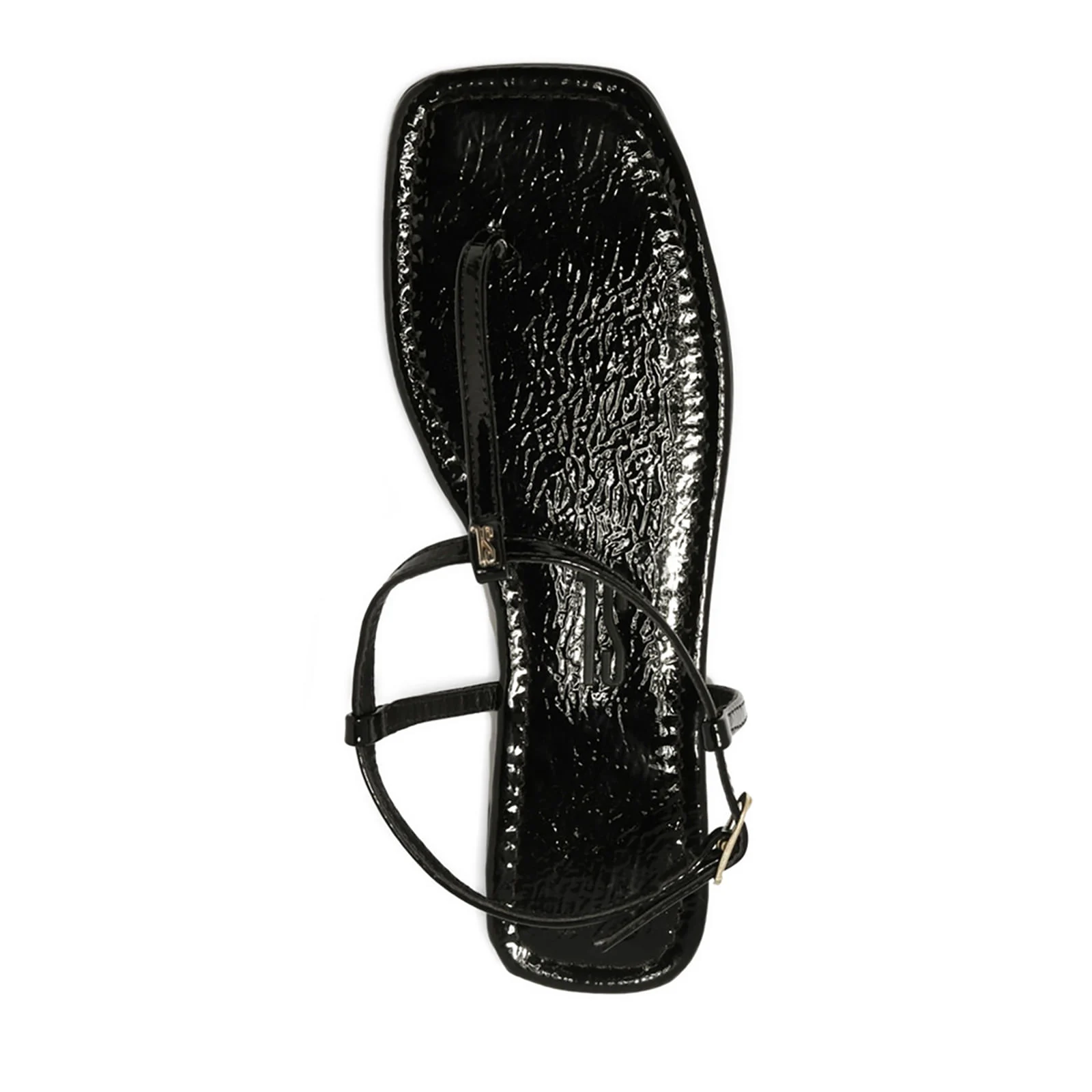Rasteira verniz preto - vista 4 de 4