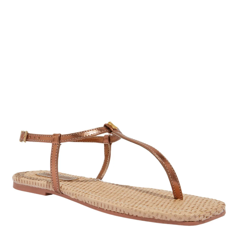 Rasteira metallic soft bronze - vista 2 de 4