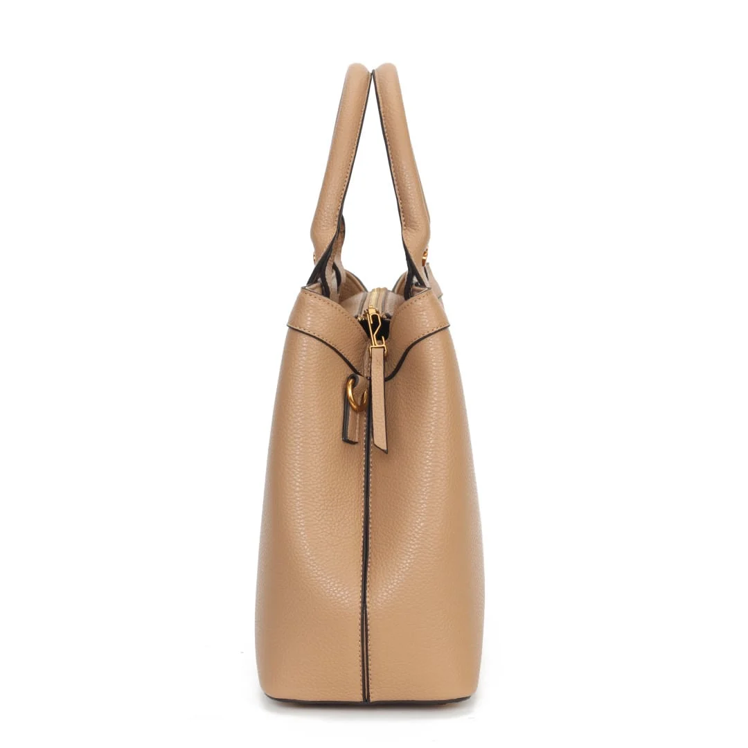 Bolsa Tote Caramelo Alça Dupla Transversal - vista 4 de 7