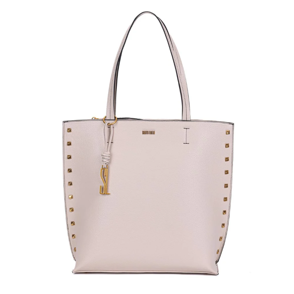 Bolsa Shopper Off WhiteTachas Alça De Ombro - vista 1 de 8