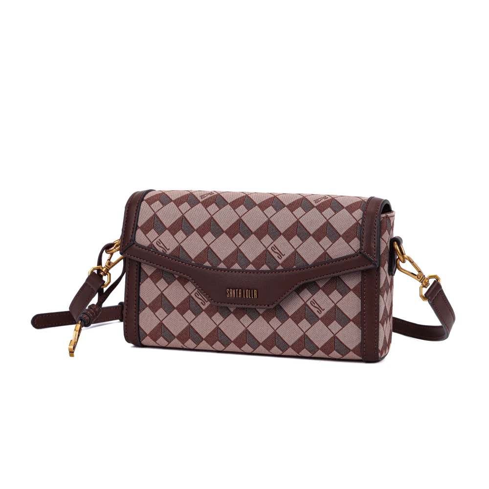 Bolsa Marrom Tiracolo Quadrada - vista 3 de 7