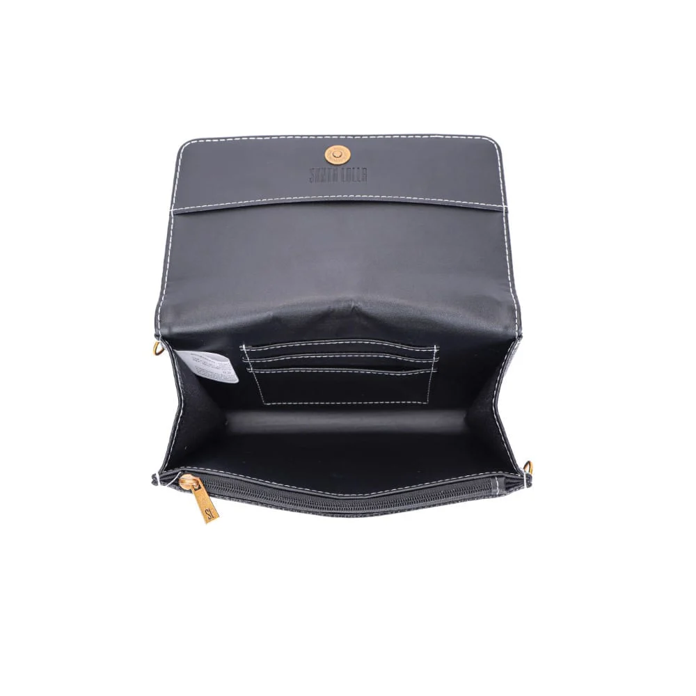 Kit Presente Bolsa Transversal e Porta Cartão Preto - vista 7 de 10