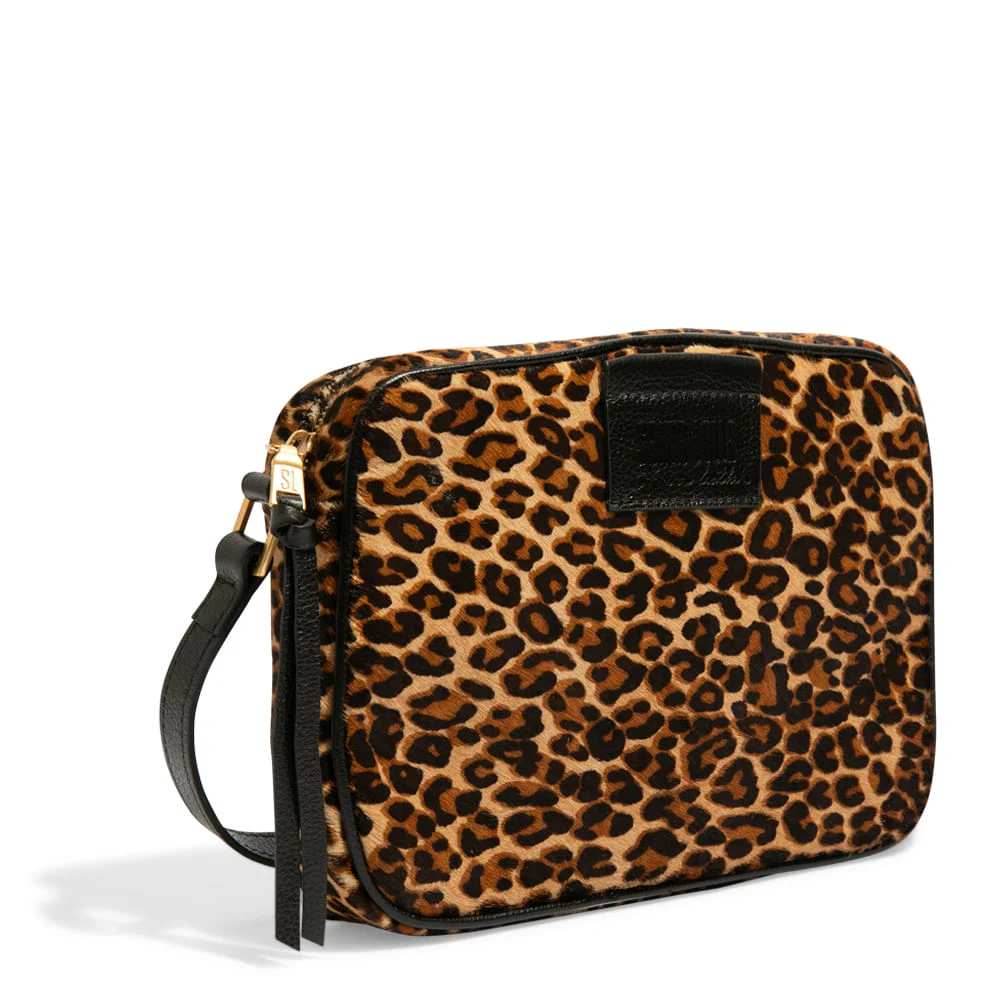 Bolsa Couro Transversal Animal Print Onça - Linha Genuine Leather - vista 2 de 3